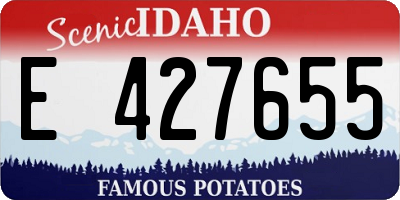ID license plate E427655
