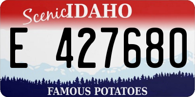 ID license plate E427680