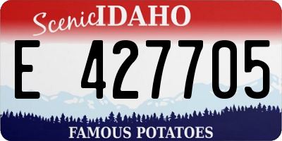 ID license plate E427705