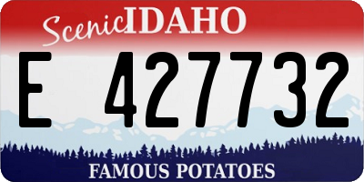ID license plate E427732