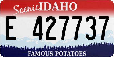 ID license plate E427737
