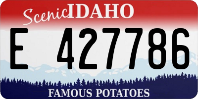 ID license plate E427786