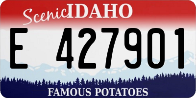 ID license plate E427901