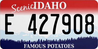 ID license plate E427908