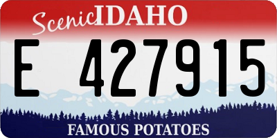 ID license plate E427915