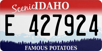 ID license plate E427924