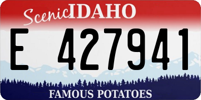 ID license plate E427941