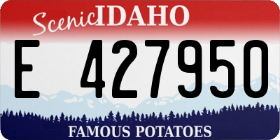 ID license plate E427950