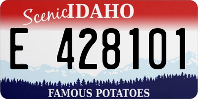 ID license plate E428101