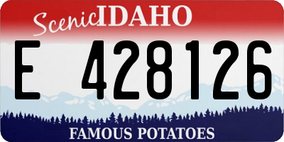 ID license plate E428126