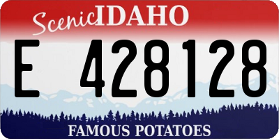 ID license plate E428128