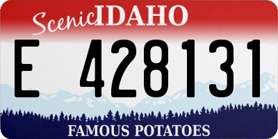 ID license plate E428131