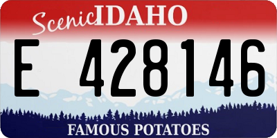 ID license plate E428146