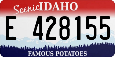 ID license plate E428155