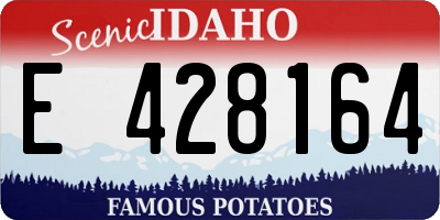 ID license plate E428164