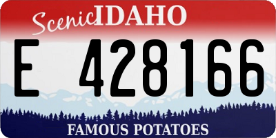 ID license plate E428166