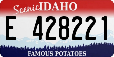 ID license plate E428221