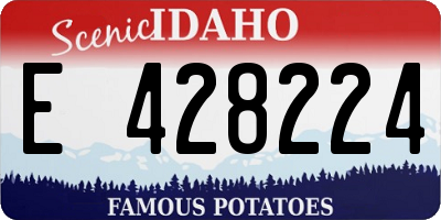 ID license plate E428224