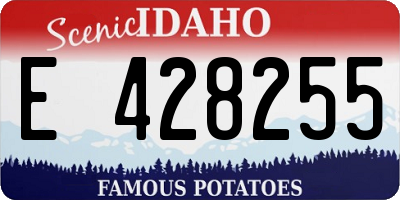 ID license plate E428255