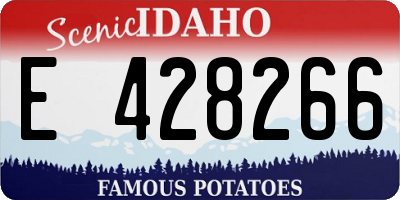 ID license plate E428266