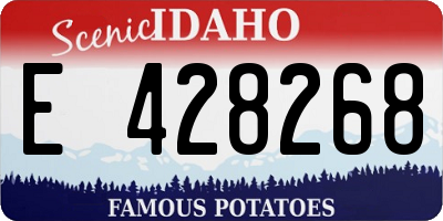 ID license plate E428268
