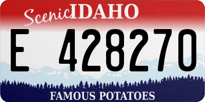ID license plate E428270