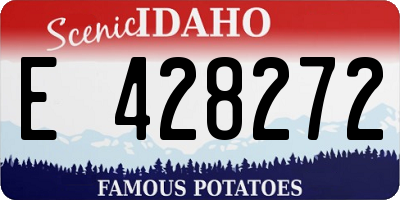 ID license plate E428272