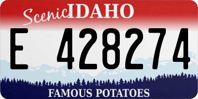 ID license plate E428274