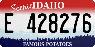 ID license plate E428276