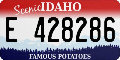 ID license plate E428286