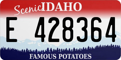 ID license plate E428364