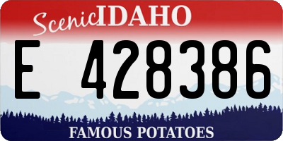 ID license plate E428386