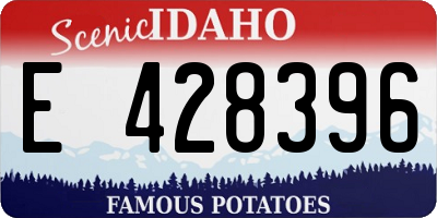 ID license plate E428396