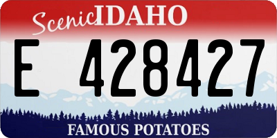 ID license plate E428427