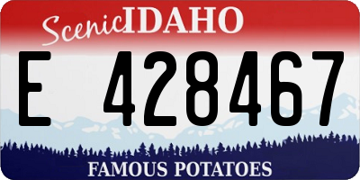 ID license plate E428467