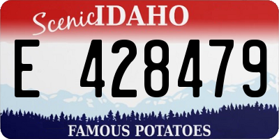 ID license plate E428479
