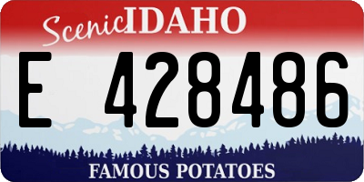 ID license plate E428486