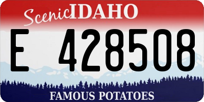 ID license plate E428508