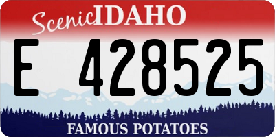 ID license plate E428525
