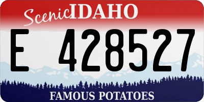 ID license plate E428527
