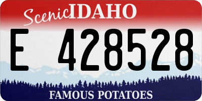 ID license plate E428528