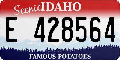 ID license plate E428564