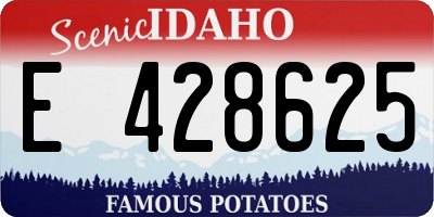 ID license plate E428625