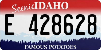 ID license plate E428628