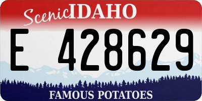 ID license plate E428629