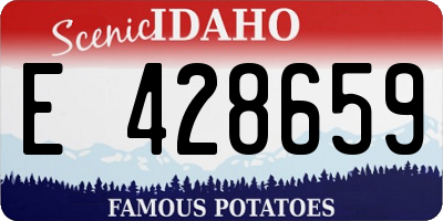 ID license plate E428659