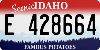 ID license plate E428664