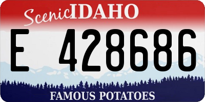 ID license plate E428686