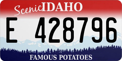 ID license plate E428796
