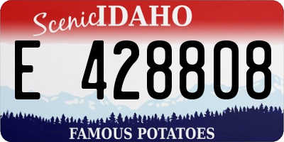 ID license plate E428808